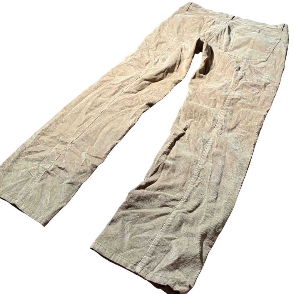 DKNY Jeans Womens Tan Corduroy Pants Size 10 Beige Straight Bootcut Stretch